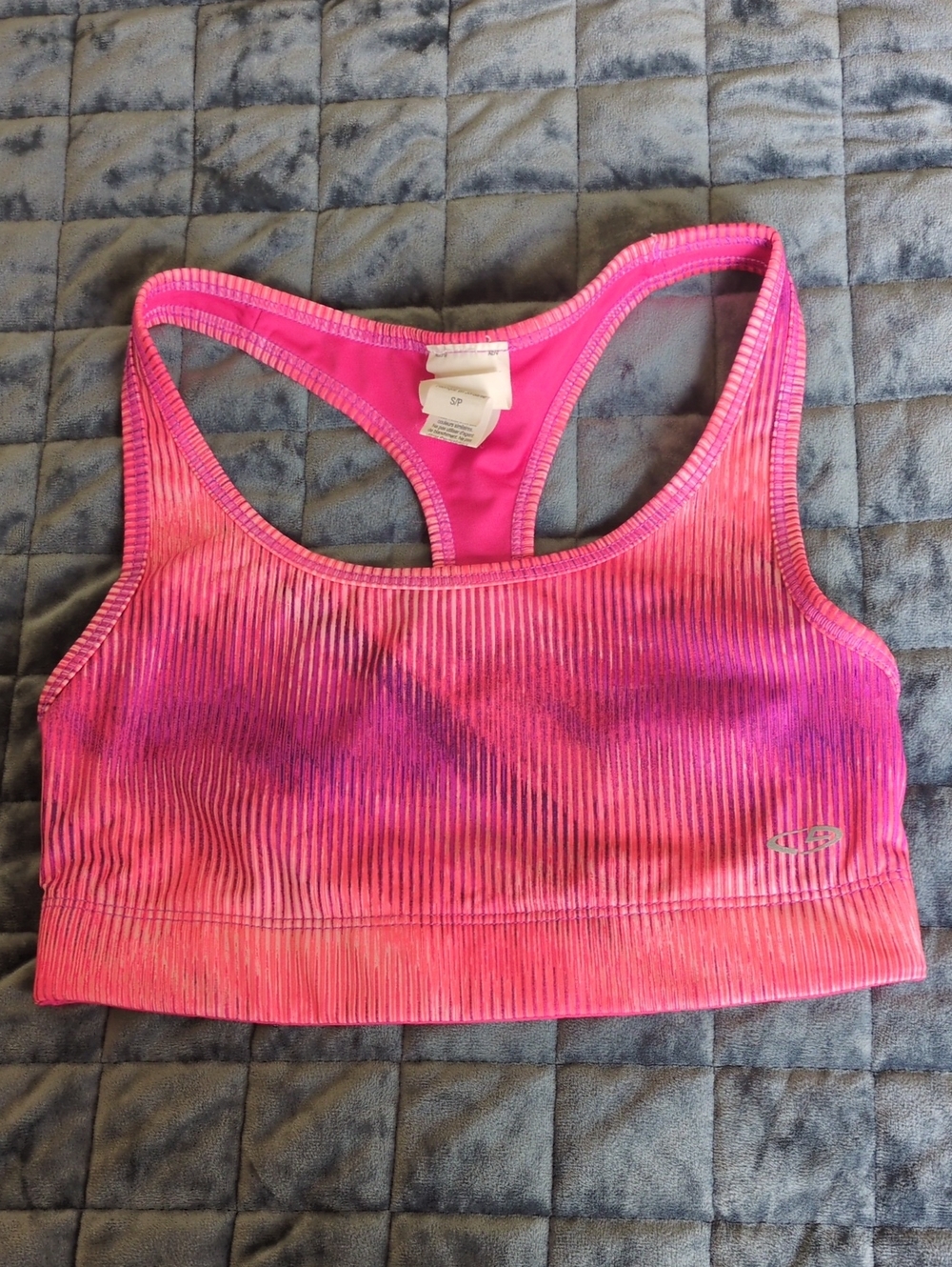 Pink purple sports bra small